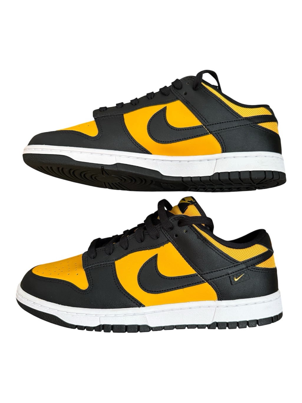 Nike Dunk Low Retro Black/University Gold Reverse Goldenrod Men's Size 10 Nwob